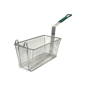 Coș de prăjit cu mâner verde 150x320x140 mm